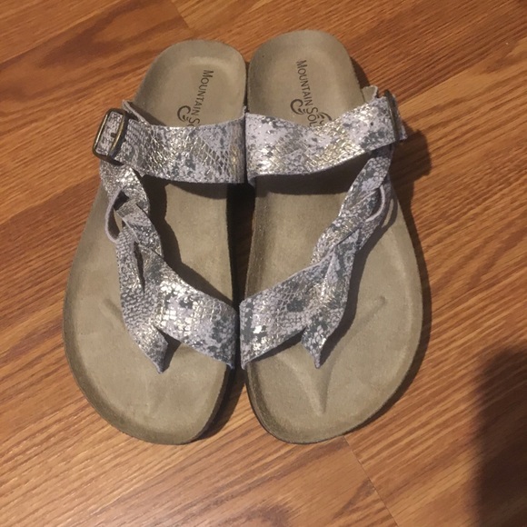 Mountain sole Shoes - Mountain Sole Hollie Sandal Gold/Exotic Suede 8 M